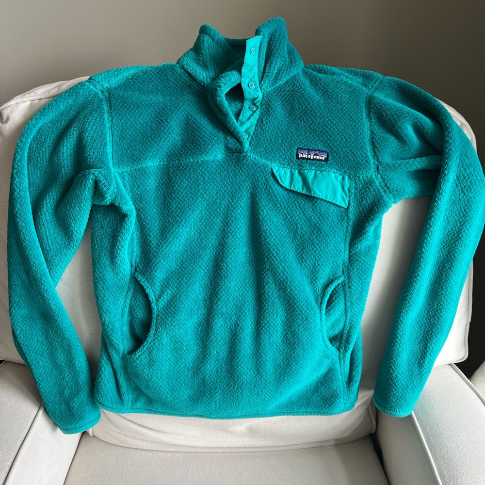 Patagonia Women's Synchilla Snap Fleece Teal Size M